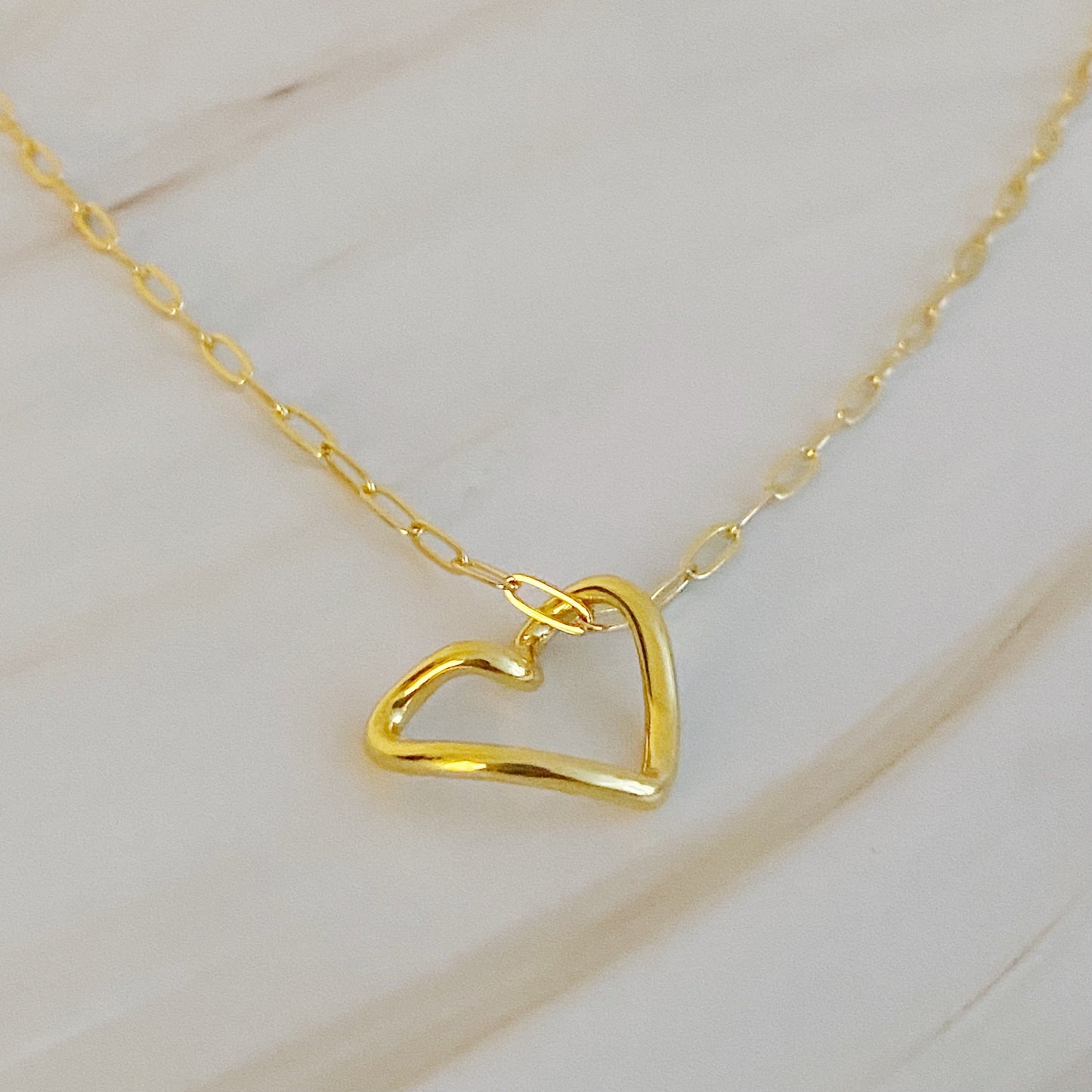 Heart And Chain Necklace