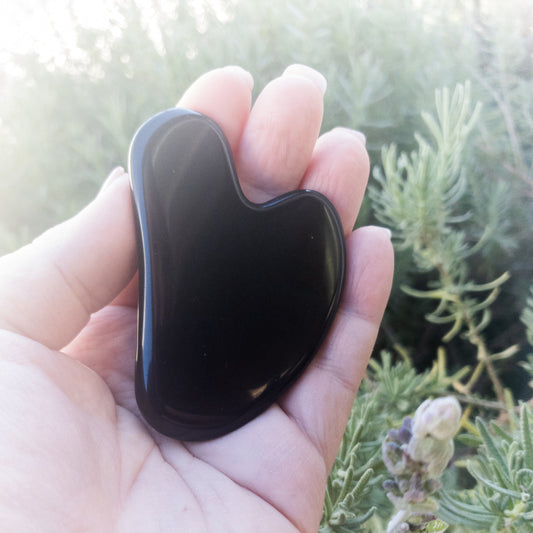 NEW Black Obsidian Gua Sha Massage Tool