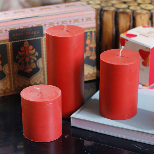 Candles for Home Decoration | Valentines Candles | 3 Pcs